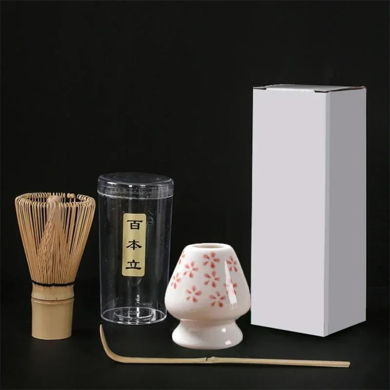 3pcs/set Japanese Tea Set Matcha Mixing Brush Matcha Set Combination Kitchen Matcha Bamboo Accessories Tea Brush Accessories
