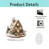 Acrylic Christmas Snow House Statue Cartoon Castle Snow House  Christmas Party