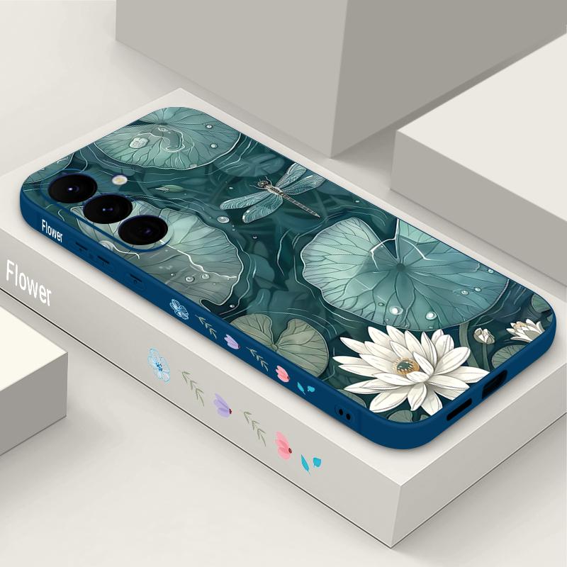 Little Flower Pattern Phone Case For Samsung Galaxy S24 S25 FE S26 S25 S23 S22 Ultra A57 A17 A56 A16 A55 A15 A54 A36 Soft Cover