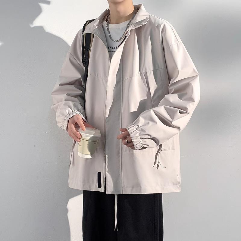 Hooded Jacket Men's Spring and Autumn New Casual Work Jacket Waterproof Jacket