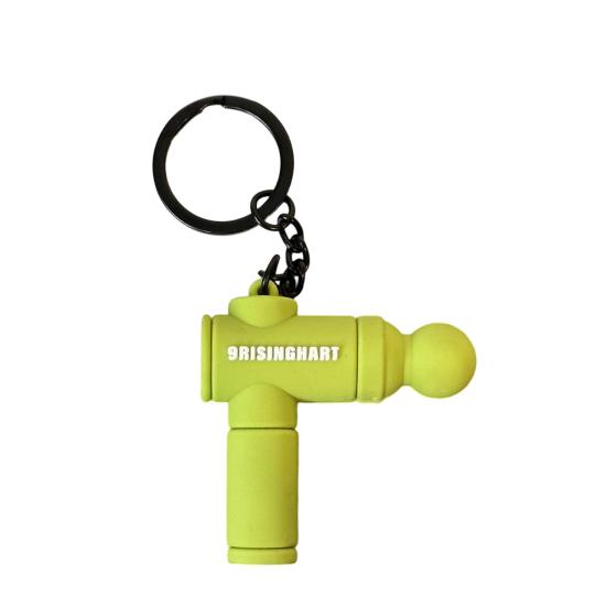 Keychain Pendant Multi-Color Design Lightweight Soft Silicone Mini Fascial Machine Shape Keychain Portable Decompression Toy Backpacks Fitness