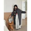 Autumn and Winter Atmospheric Coat Double-sided Wearable Scarf Style Plaid Wool Coat Autumn and Winter