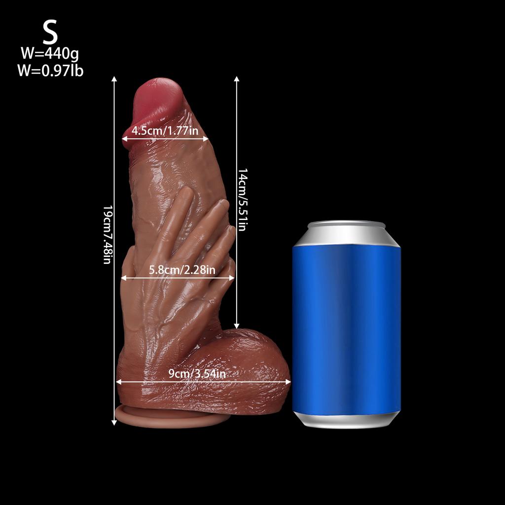 Best-Selling Realistic Dildo for Women - Lifelike Silicone Penis with Handheld Base, Ultra-Realistic Adult Toy