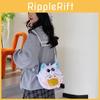 Anime Girl Plush Backpack With Cartoon Pattern For Casual Travel And School Use