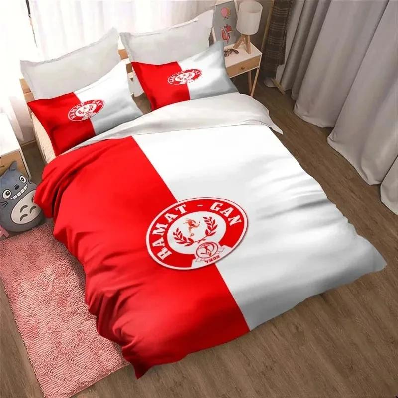 Hapoel Ramat Gan Football Israel Bedding Set Cute Duvet Cover Bed Cover with Pillowcase Custom  Cover with Pillowcase Custom
