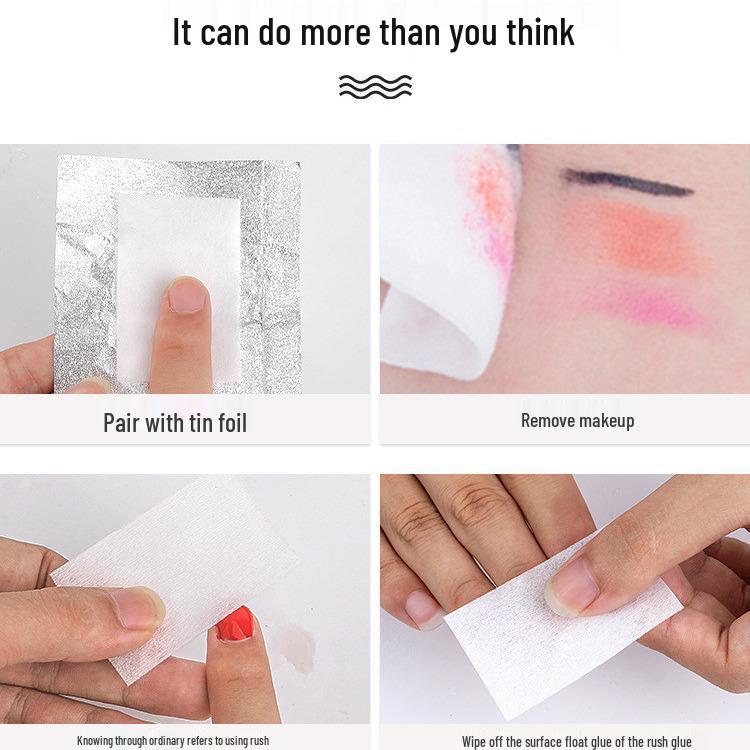 Eco-Friendly Disposable Nail Polish Remover Cotton Pads - Nail Wipes Supplies