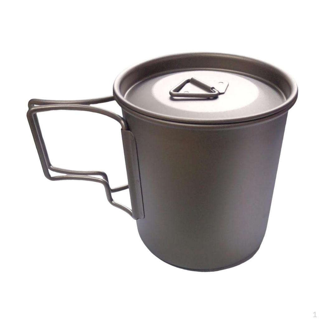 Titanium Camping Pot Set for Backpacking Excursions