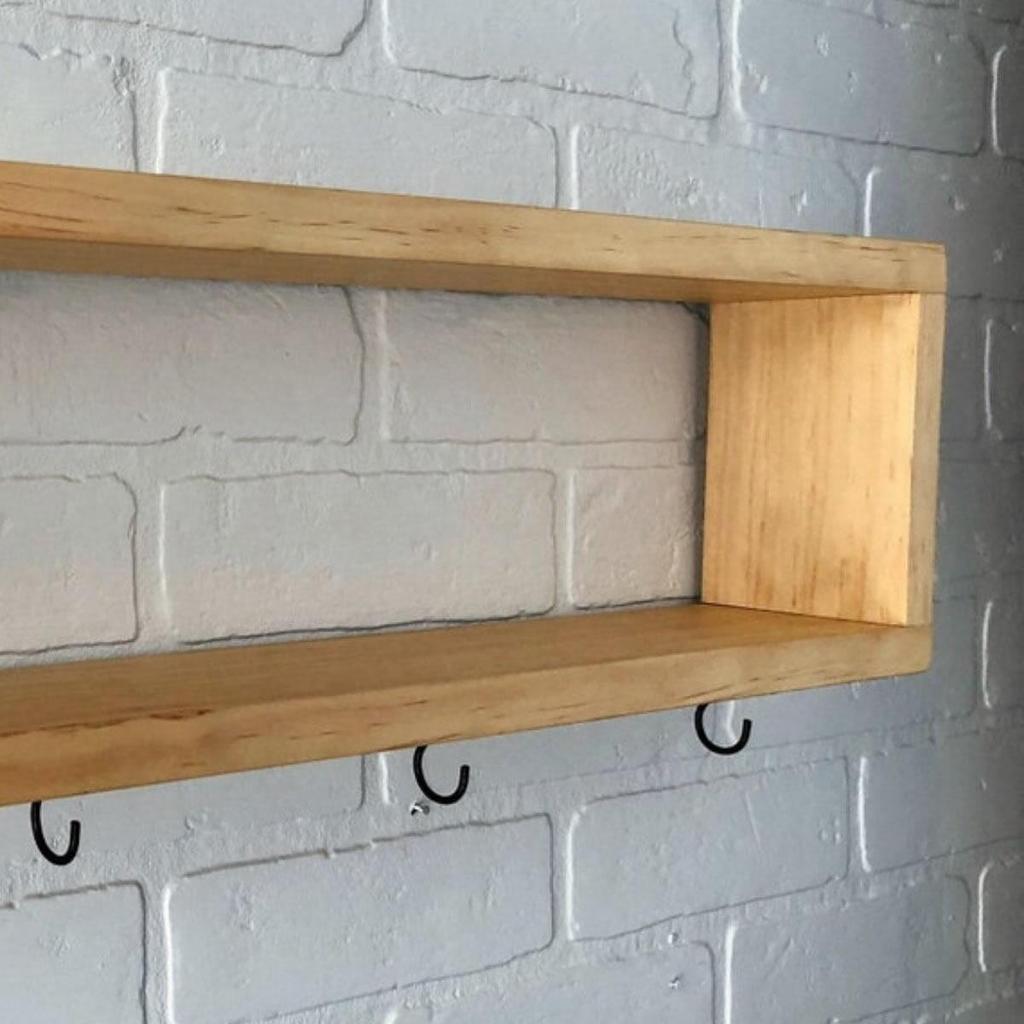 Buy Yeshill's Home Single Floating Wooden Box Shelf, Coffee Shelf