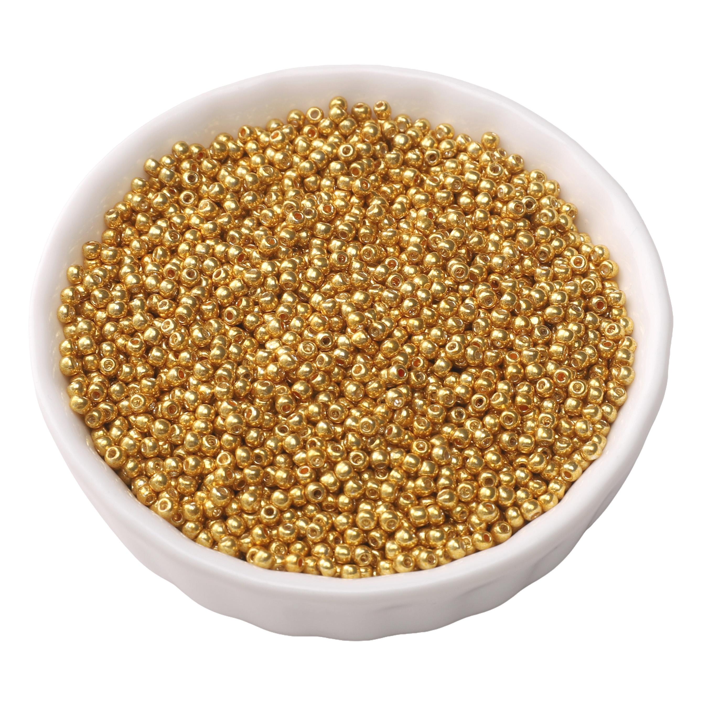 

160-5750 шт. Отечественные Супер Отличные С Высокой Сохраняемостью Цвета Стеклянные Бисер Для Изготовления Ювелирных Изделий DIY Аксессуары A-2mm 4750pcs золотой