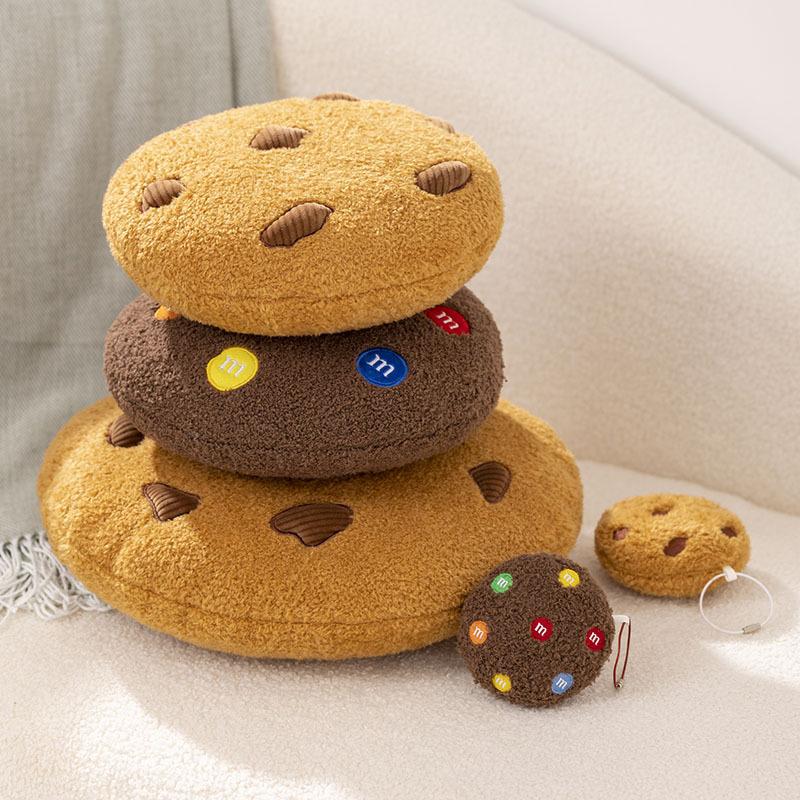 Internet Celebrity Chocolate Chip Cookies Round Pillow Sofa Bedroom Super Soft Large Backrest Ornament Children's Soothing Doll