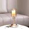 Anti-slip Petal Glass Candlestick Crystal Romantic Candles Stand  Bedroom
