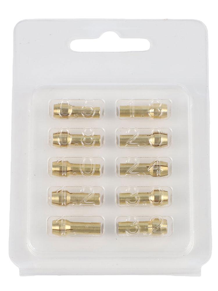 Mini Drill Chucks Set 10 Brass Adapters For Rotary Tools Reliable Grip And Compatibility For Various Applications