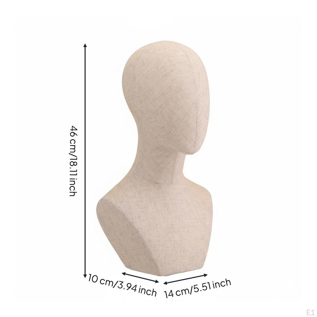 Schaufensterkopf Abstraktes gesichtsloses Design Sicherbare Haarteil Stabile Basis Hut-Ausstellungsständer für
