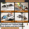 Suction Cup Storage Rack Wall Mounted No-Drill Bathroom Kitchen Drainage Organizer Carbon Steel