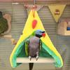 Wooden Triangular Bird Hammock for Cage Hanging Warm Resting Nest Perch for Cockatiels Parakeets Parrot Birds Cage Accessories