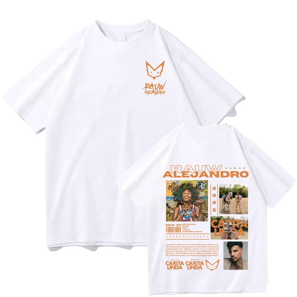 Rauw Alejandro Carita Linda New Album T-shirts  Men/Women Aesthetic Hip Hop Vintage Tops Casual Cotton Tees New Versatile Shirts