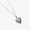 Rush Off Heart Socket Pendant Chain Necklace (Silver Plated)