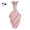 Charmante Heimdekorationsvase 3D-gedruckte Vase, Verdrehtes Wirbeldesign, Minimalistischer Tisch-Pflanztopf zur Stressbewältigung, Hydroponische Blume für Wohnzimmer
