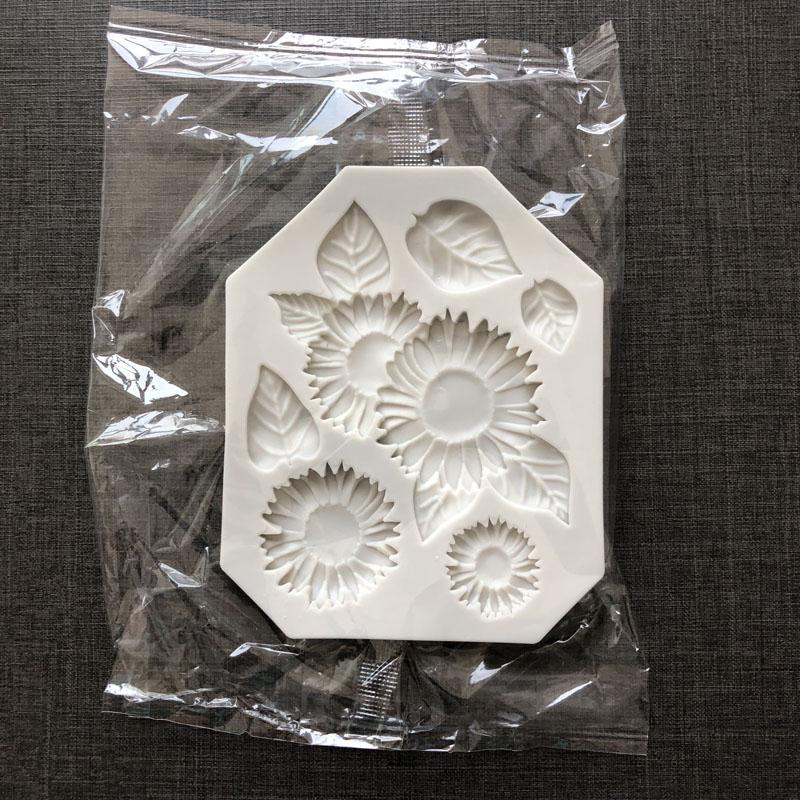 Tree Branches Sunflower Cake Silicone Molds Cupcake Fondant  Decorating  Chocolate Candy DIY Tools