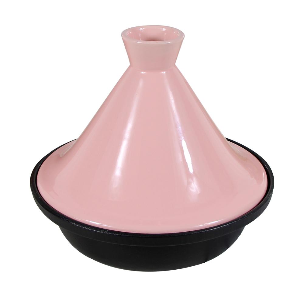 

26cm Cast Iron Enamel Tagine Pot with Ceramic Lid Moroccan Dish Tajine Set Cookware Induction Bottom оранжевый