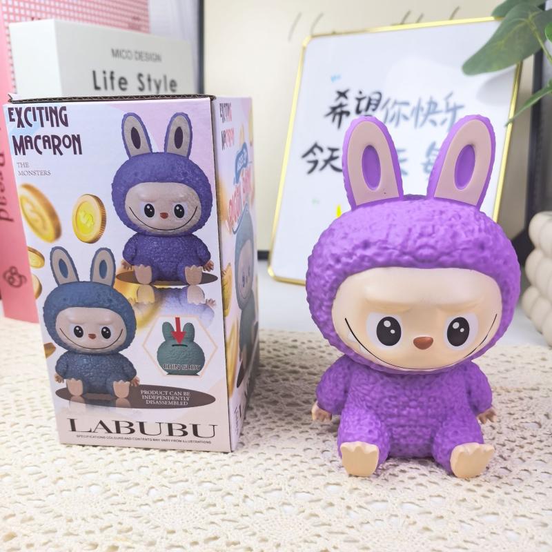 

1 шт. Студенты Лабубу Копилка для монет Кукла Украшение Милый Монстр Лабубу Копилка Фигурка Модель Орнамент для детей Подарок