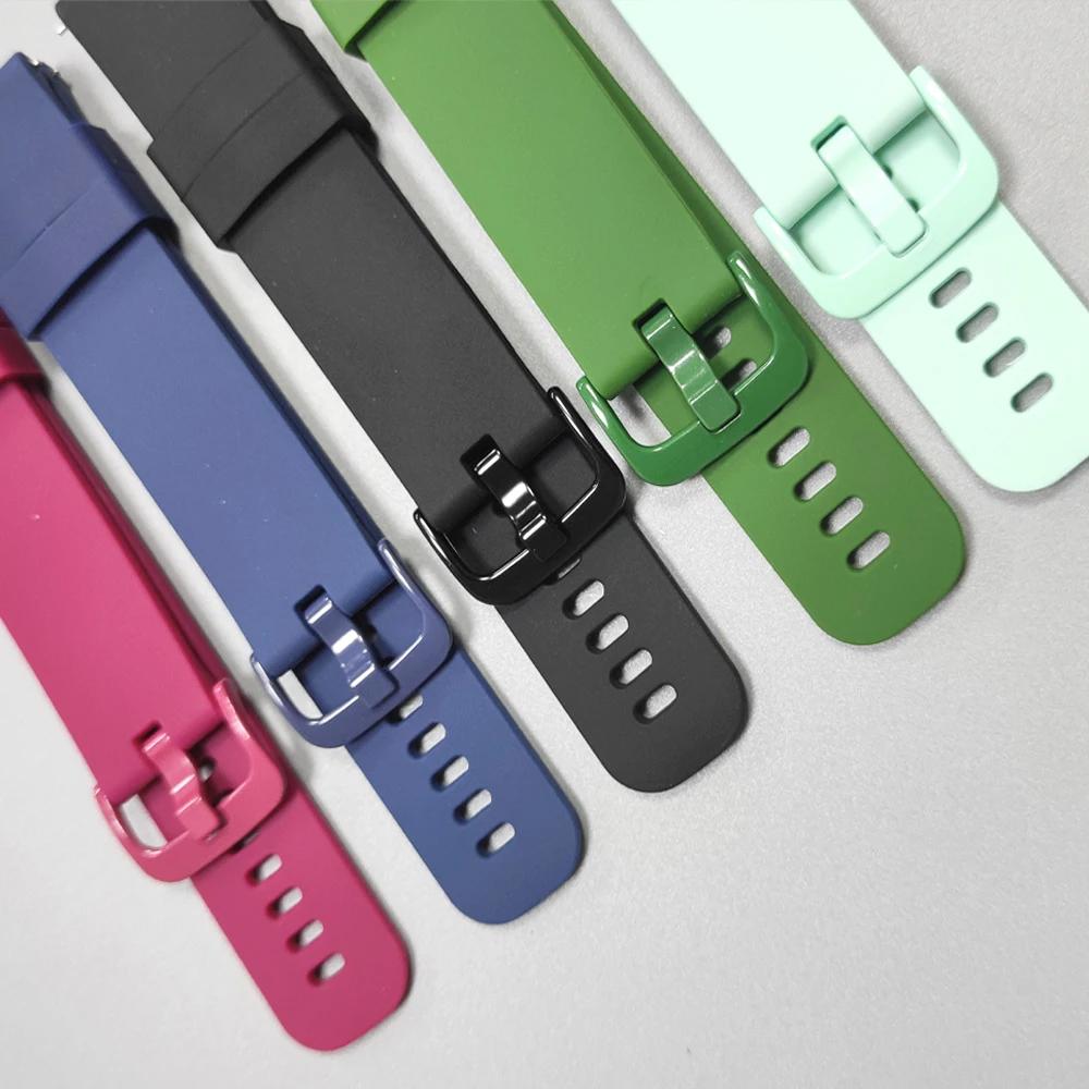 20mm 22mm Silicone Strap For Amazfit Active 2/BALANCE 2 BIP 6 GTR 4 Bracelet For Garmin Forerunner 570 165 Venu 3 Sq 2 Watchband