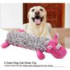 Dog Toy Durable Plush Squeaky Toy Interactive Teeth Cleaning Toy Funny Training Tool for Small Medium Dogs Pets(Pink) 26-27s