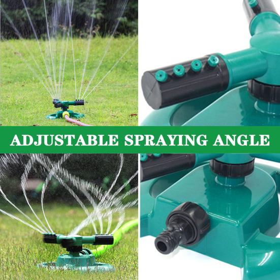 3-Arm Irrigation Sprinkler for Large Area Coverage 360-Degree Rotating Lawn Sprinkler for Garden Yard Watering And Kids Pets Outdoor Play