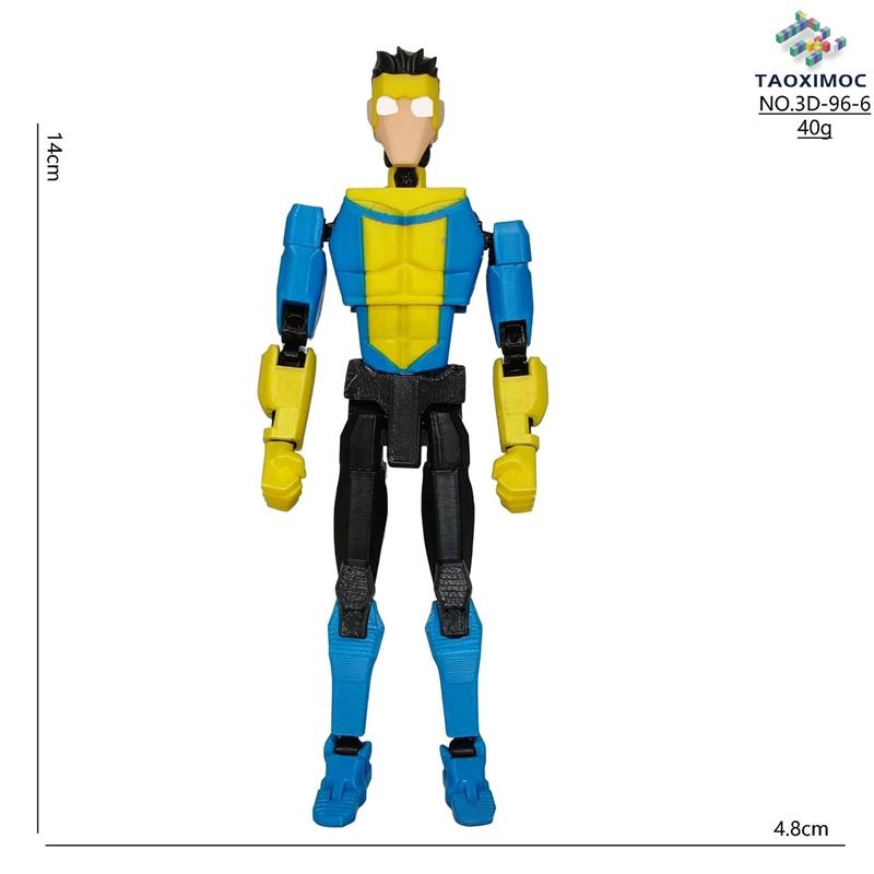 3D Printed Articulated Mark Universe Assembly Model Desk Figurine Toy For Kids Teens Collectors Birthday Gift Home Office Decor