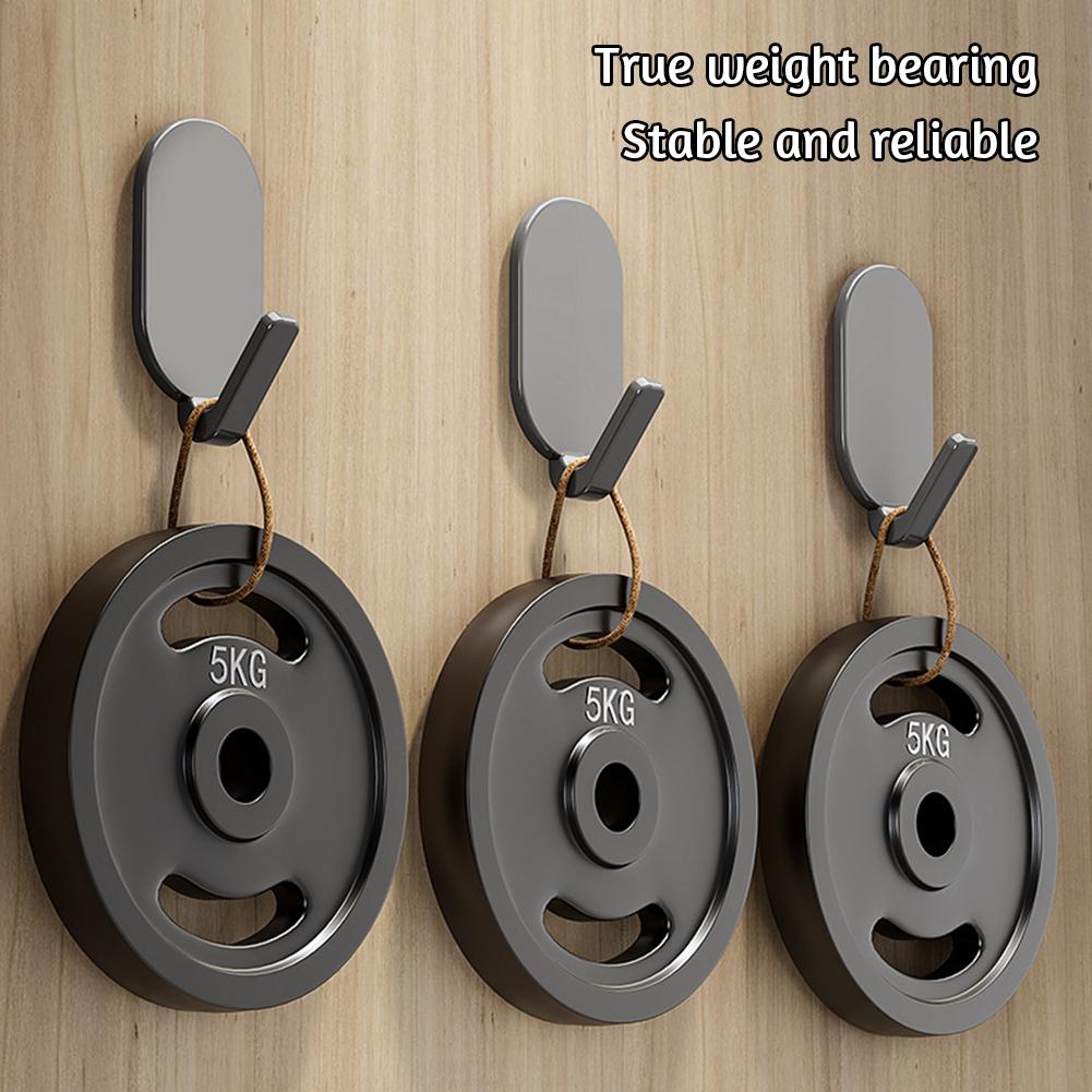 Punch-Free Adhesive Oval Wall Hook Multi-Purpose Hole-Free Wall Hook For Door Wall Hanging
