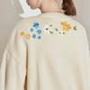 Sweater Cardigan Women's Spring and Autumn Flower-embroidered Knitted Cardigan Casual Loose Sweater Coat Top