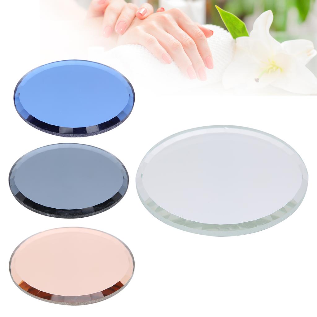 False Nail Mirror Glass Display Board Nail Art Manicure Display Drawing Color Mixing Tool
