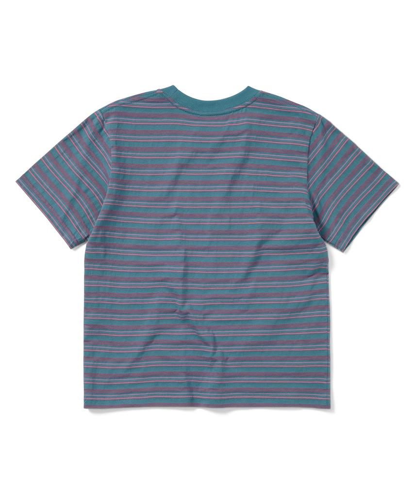 THISISNEVERTHAT Gestreiftes W-T-Shirt Hellblau