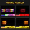 12V 24V Truck Tail Lights RGB Colorful Driving Lights Turn Signal Lights LED Brake Flashing Warning Lights Devil's Eye Lamp