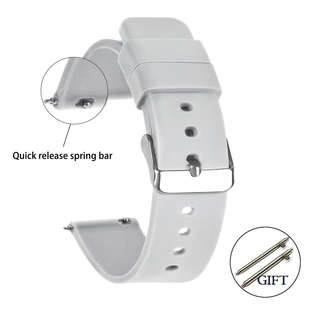 Uhr Armband 18mm Silikonband Uhr Topsic Schnellverschluss Armband für Samsung Galaxy Universelles Armband 20/22mm Zubehör