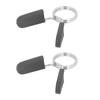 2PCS Spring Clip Collars 30mm Dumbbell Spring Lock with Handle Comfortable Grip Easy Use Wightlifting Accessory for