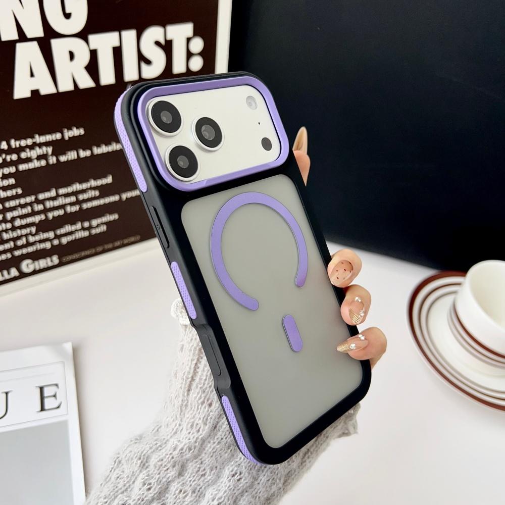 New Magnetic Color Matte Translucent Armor Shockproof Case For iPhone 17 11 12 13 14 15 16 Pro Max 17 Air For Magsafe Cover