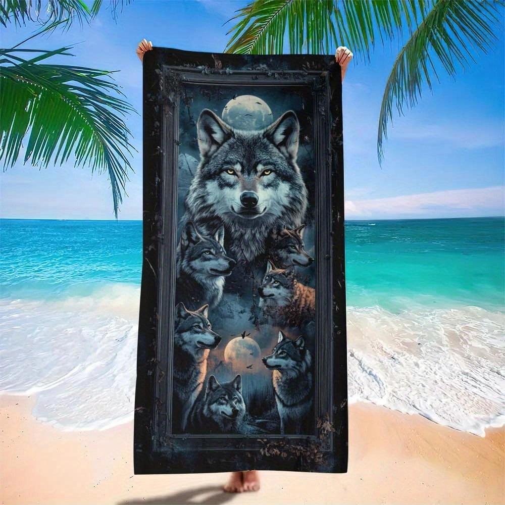 Digital Printing Beach Towel European And American Class A Large Bath Towel Microfiber Adult Towel