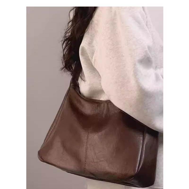 

Maillard style bag female, new trendy retro tote bag college style versatile large capacity shoulder bag crossbody