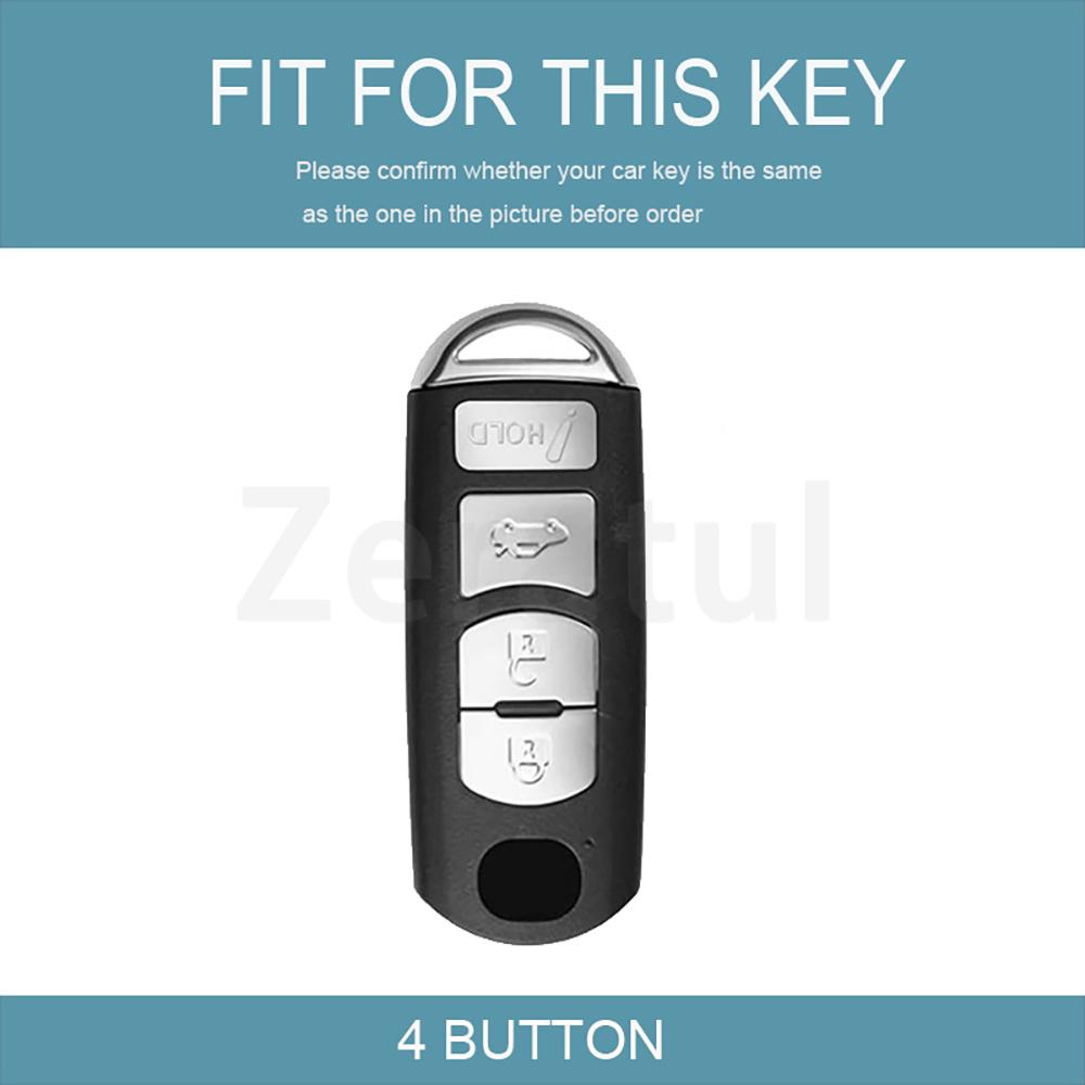 Auto Keyless Shell Protector For Mazda 2 3 6 Demio Atenza Axela Cx-5 Cx5 Cx-3 Cx7 Cx-9 3 4 Cx30 4 Button Tpu Car Key Case Cover
