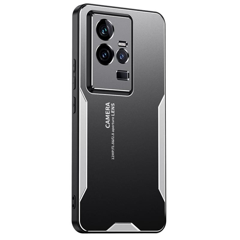 

Для vivo iQOO 11 5G Чехол для телефона Бронированный алюминиевый сплав Металлический чехол Ударопрочный Silver