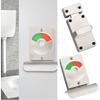 Smooth Operation Stainless Steel Partition Door Lock Metal Indicator Door Lock  Restroom
