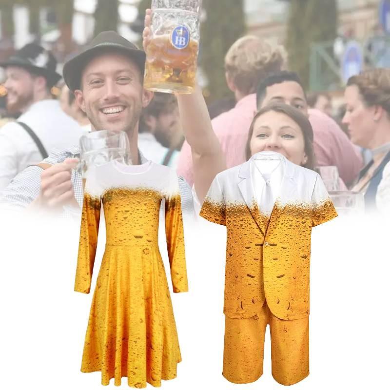 Oktoberfest Stylish Cosplay Suit For Men With Comfortable Polyester Fabric Ideal For Halloween