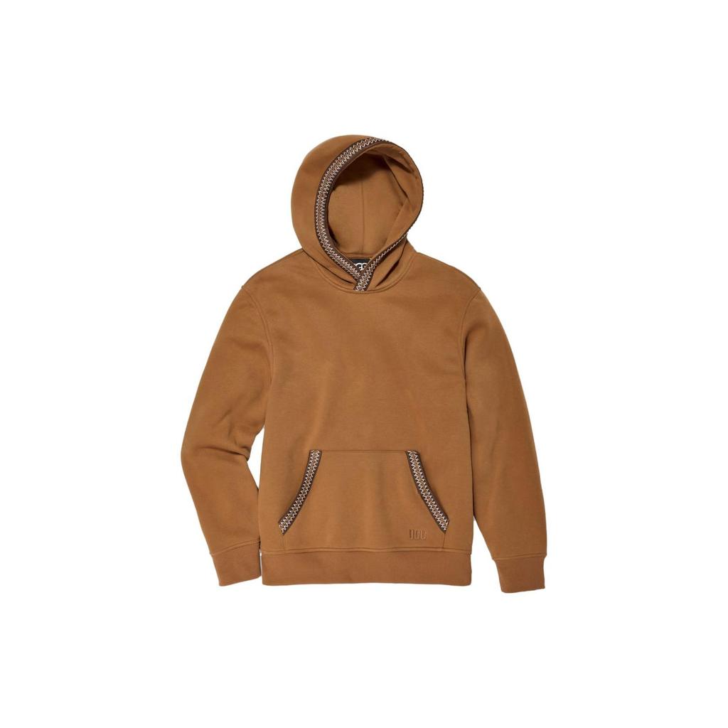 UGG Tasman Hoodie Solid Color Fitted Long Sleeve Sweatshirt Men Hoodies Brown 1147090-CHE