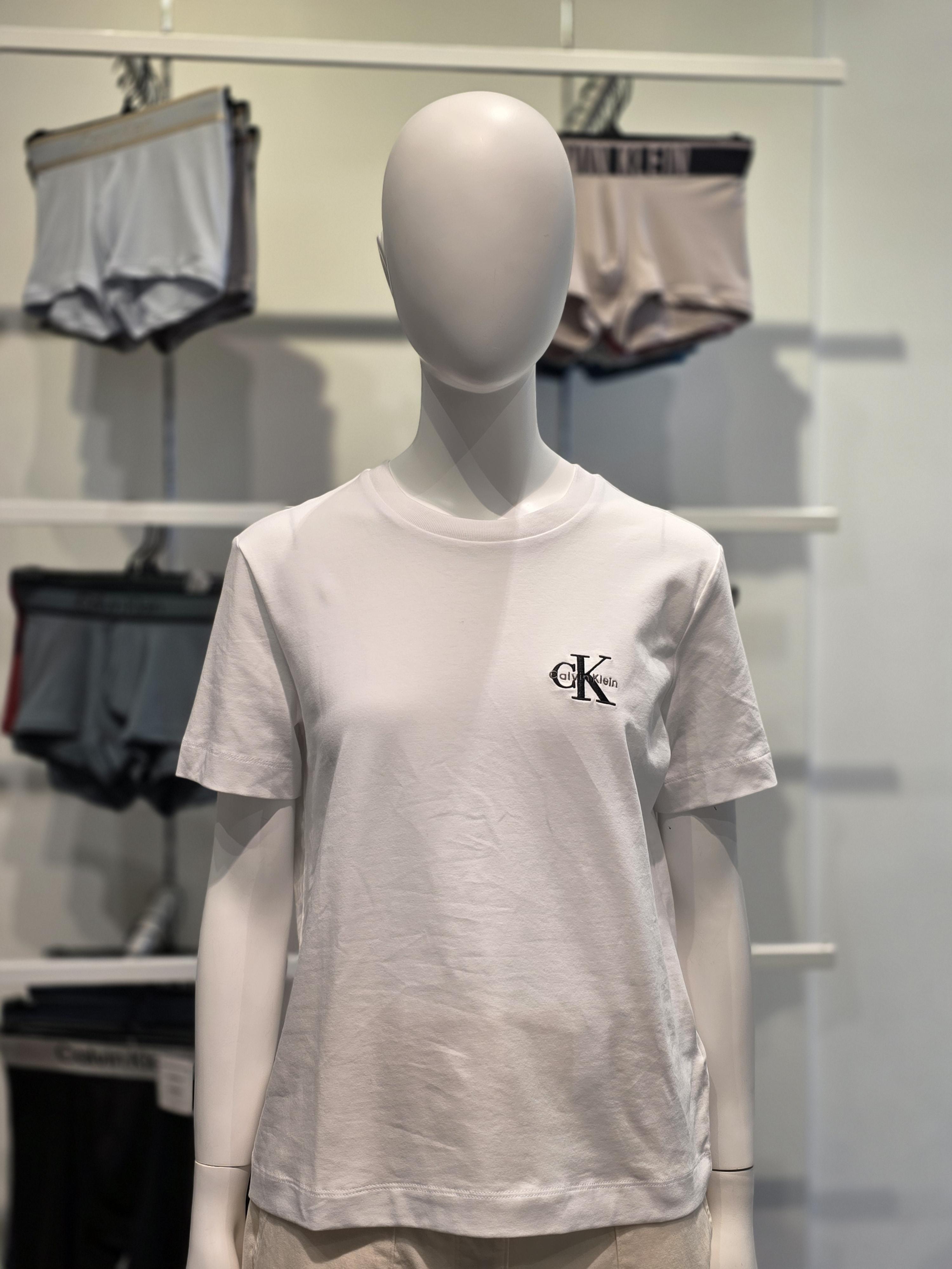 Women’s Regular Fit Small Monogram Logo Short Sleeve T-Shirt 47AB801-YAA XXS белый