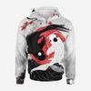 3D Baskılı Yin Yang Sekiz Trigram Sokak Giyimi Fermuarlı Kapüşonlu Sweatshirt Erkek Kadın Çocuk Günlük Fermuarlı Sweatshirt Çocuk Moda Giyim