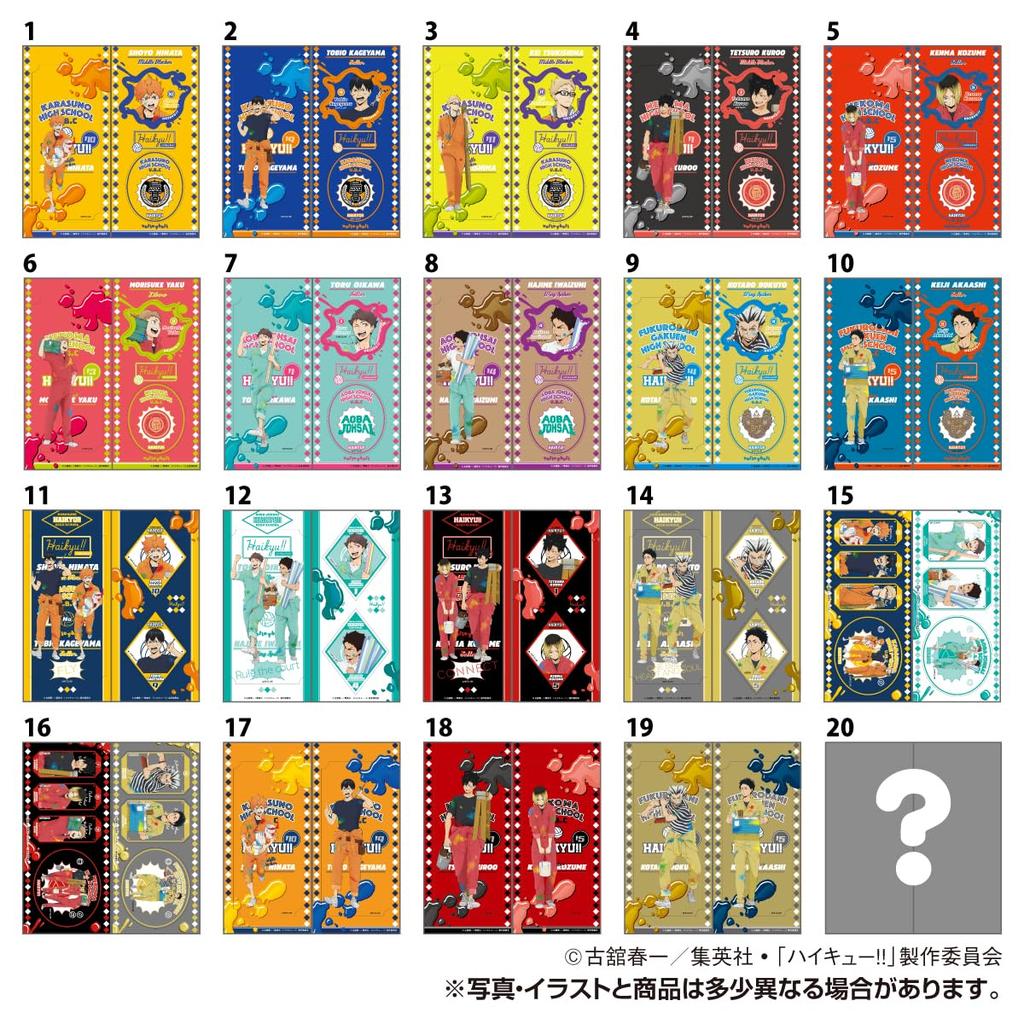 TAKARATOMY Character Stickers 5 Strawberry Flavored Toy Set of A.R.T.S. Haikyu!! Vol. Gum/Candy [Box 20]