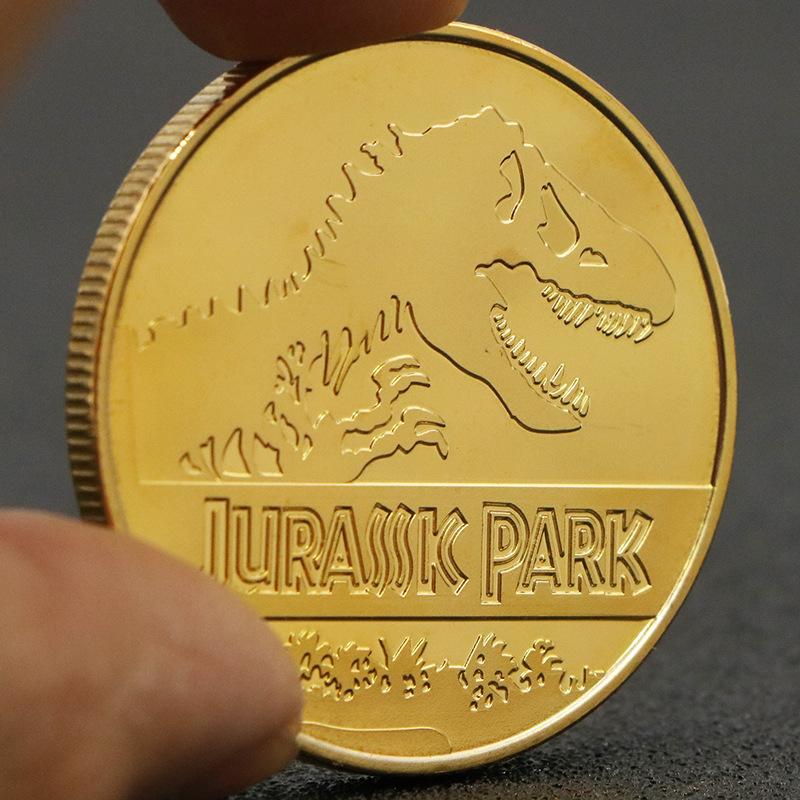 

American Dinosaur Coin, Gold Plated Commemorative Coin, Collection, Tyrannosaurus Rex Gold Coin, Tooth Fairy, Coin Love Coin золотий