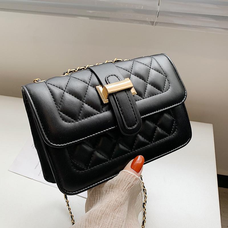 Fashionable Women's Crossbody Bag Trendy Korean Style Chic Small Square Handbag