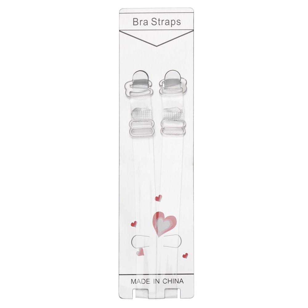 Fashion Transparent Adjustable Invisible Steel Hook Bra Straps 1.5CM
